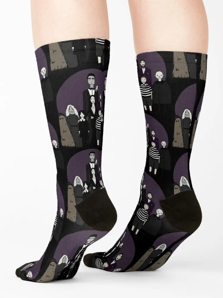 The Addams Family Socks gym christmass gift colored loose Socks Men's Women's