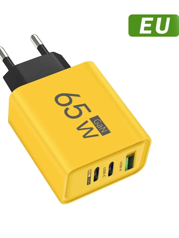 65W USB Typ C Ladegerät PD Schnellladegerät für Mobiltelefone, Schnellladegerät für iPhone, Xiaomi, Samsung, Huawei, Reise-Netzadapter