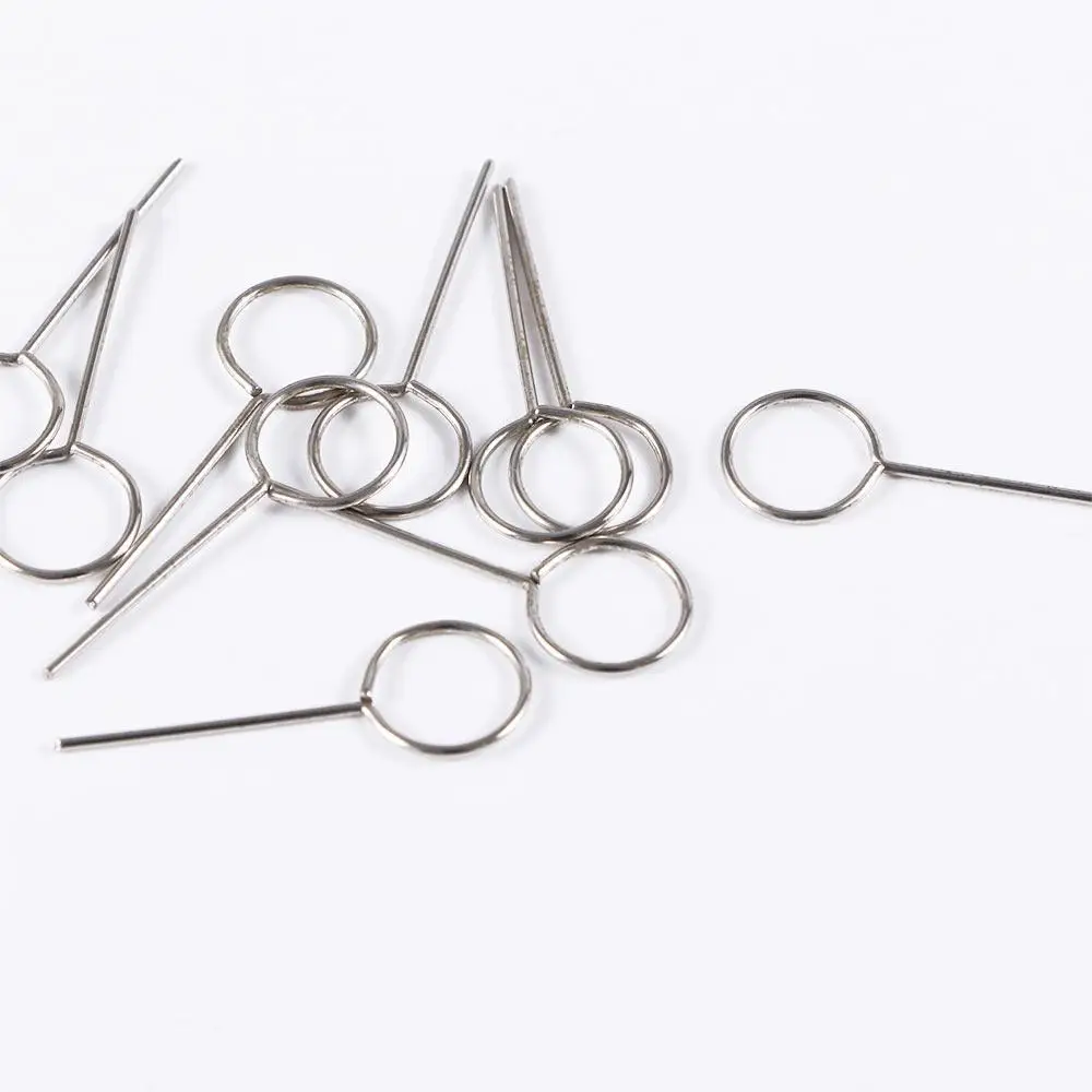 10pcs/pack Smartphone Pin Ejecting Mobile Phone Removal Card Pin Eject Pin Sim Card Tray Ejector Card Needle