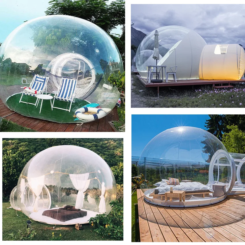 Inflatable Spherical Transparent Tent, Star Bubble House, Tent Spot, Net, Red, Manufacturers for Outdoor Direct