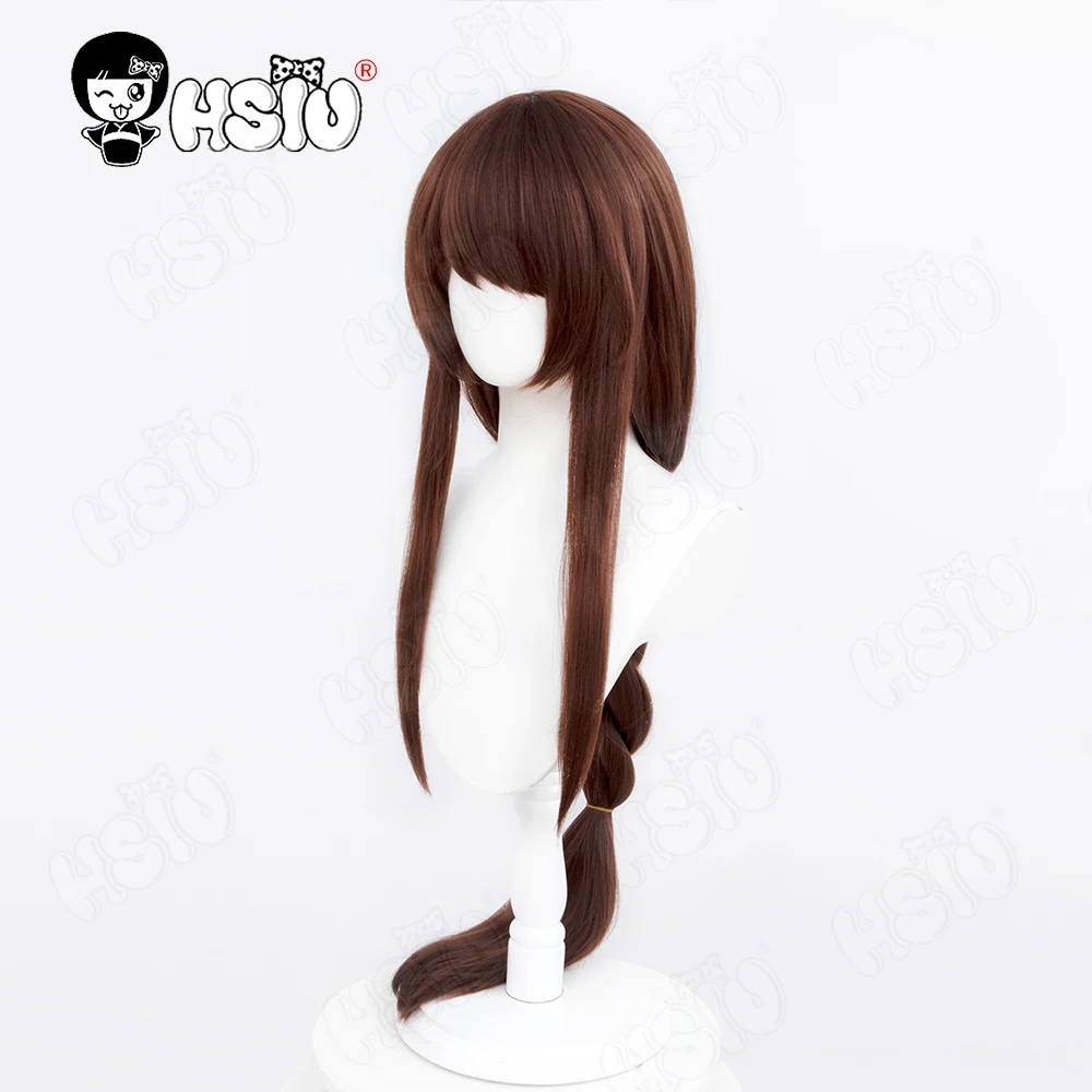 Ahri Cosplay Wig Fiber synthetic wig「HSIU 」dark brown long Wig Nine-Tailed Fox cosplay Game League of Legends Cosplay Wig