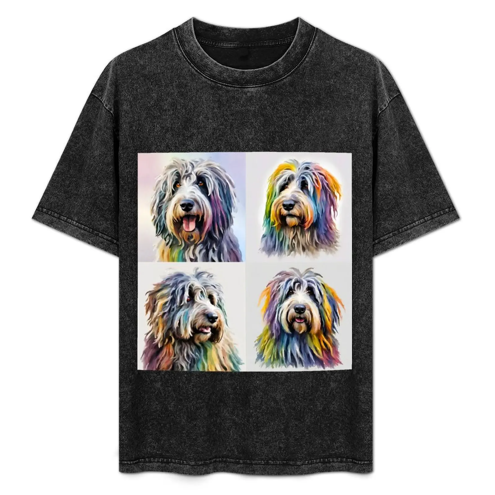 Bergamasco Sheepdog Quartet T-Shirt shirts graphic tee summer top man clothes t shirt men 100℅ cotton