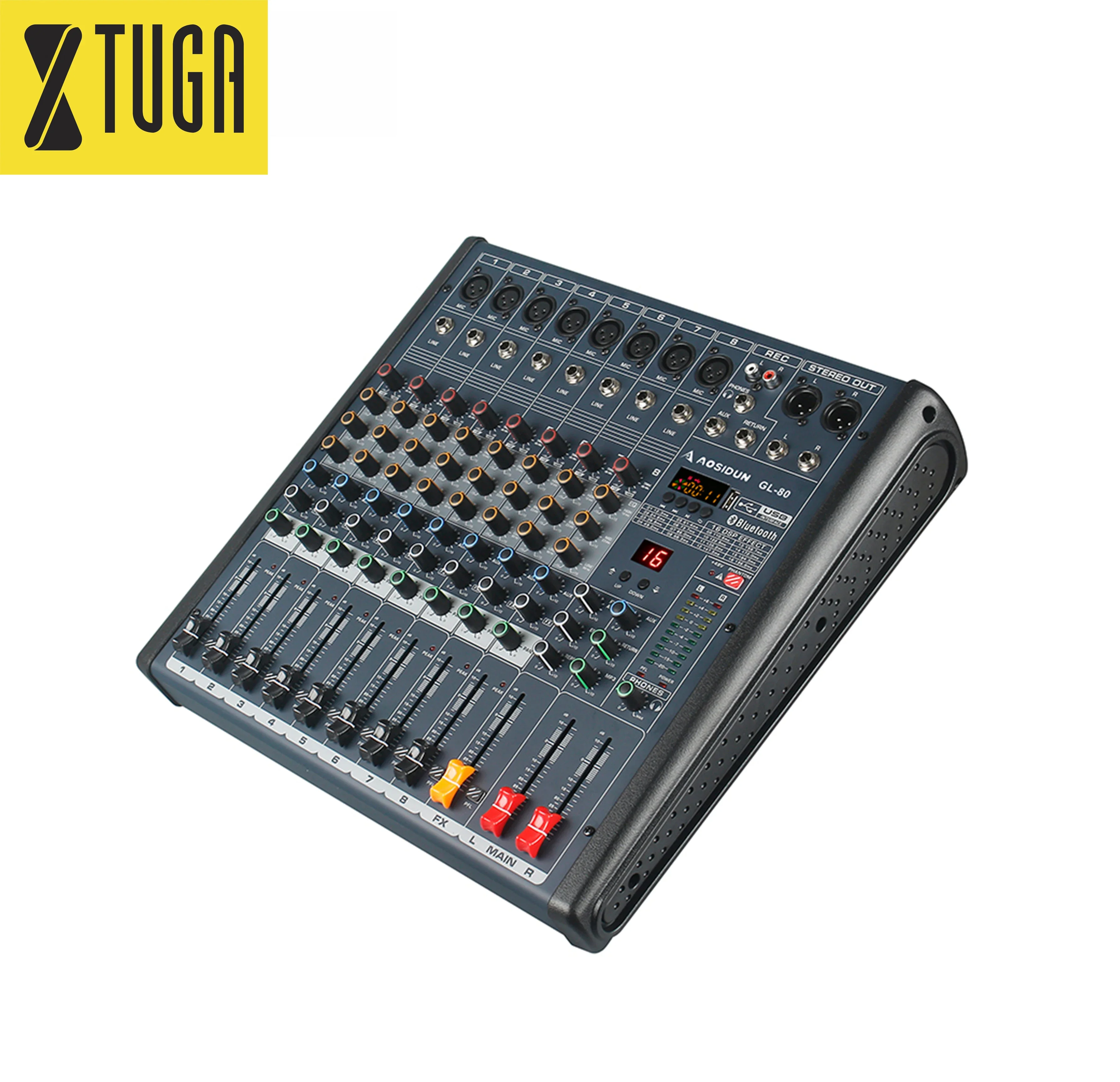 

Xtuga GL80 Fast Delivery Professional Audio Mixer Sound Console 8 Channels