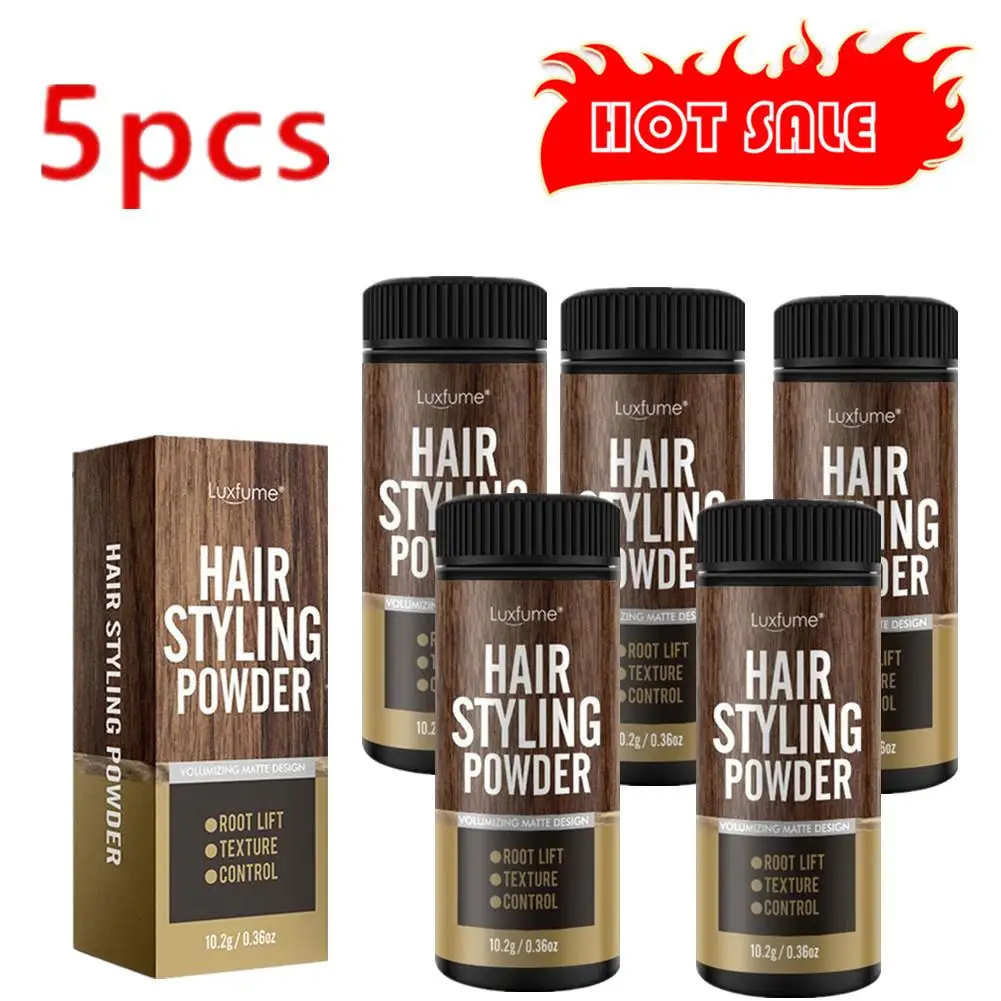 

5 x Matte Hair Styling Powder fluffy Hair Styling Powder For Men dry and fluffy Strong Hold Hair Texture Powder Mens