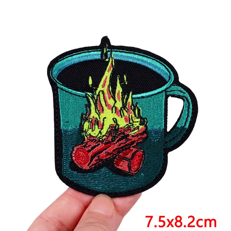 Outdoor Natur Camping Traveller bestickt Patch Eisen auf Patches für Kleidung Thermo kleber Patches Wander Patch für Rucksack