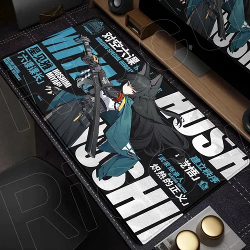 Alfombrilla de ratón Zenless Zone Zero de 900x400mm para ordenador portátil, alfombrilla de escritorio antideslizante para teclado XXL Anime Girl Hoshimi Miyabi, alfombrilla de goma