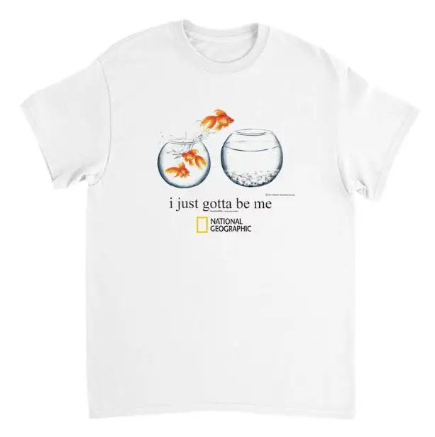 

I Just Gotta Be Me Goldfish T-Shirt, Animal Tee, Gifts Shirt, Unisex Vintage Graphic Tees Gothic Grunge Y2k Emo Scene Amity