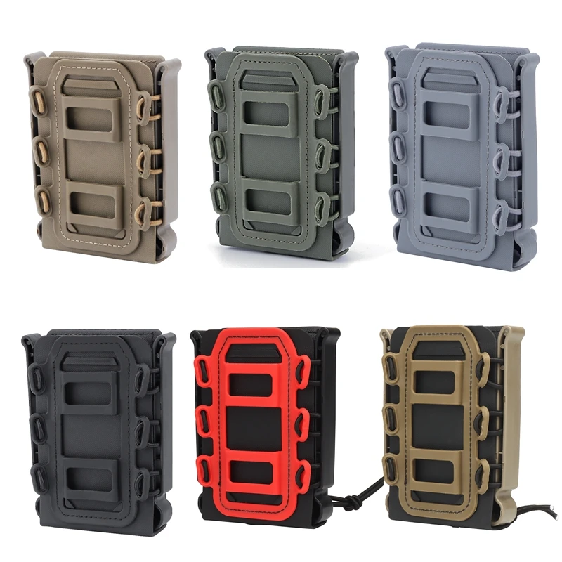 Hunting 5.56 Magazine Pouch Tactical Molle Ar15 M4 9mm Quick Release Fast Magazine Bag Holster Case Box Hunting Gear