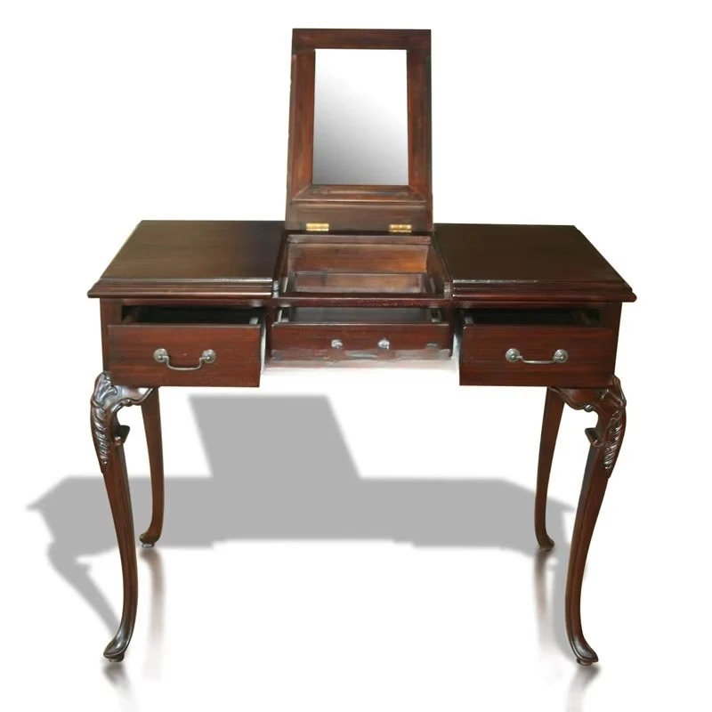 Dresser French retro style 3 drawers mahogany solid wood furniture: