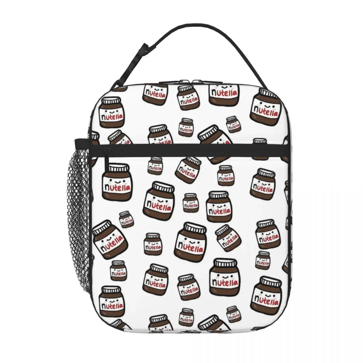 

Cute Nutella Insulated Lunch Bags Leakproof Lunch Container Cooler Bag Tote Lunch Box Work Outdoor Food Handbags