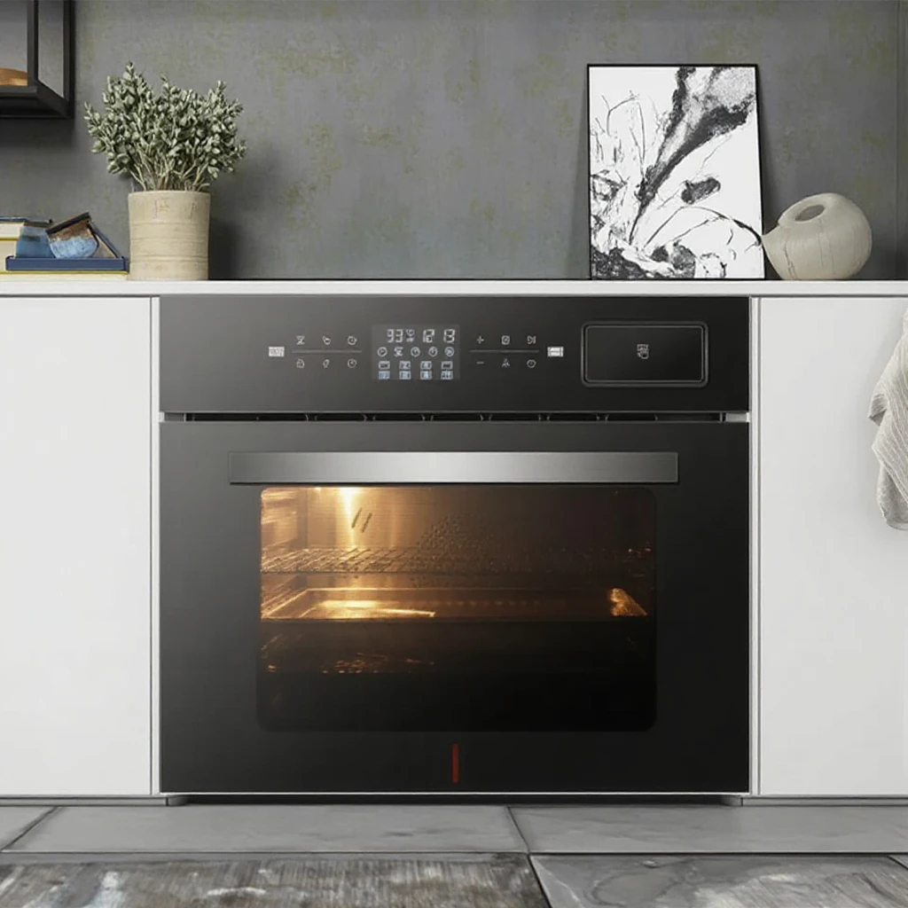 

60L Large Capacity Electric Multifunctional Stainless Steel Mounted Steam Oven Built-in Installation Digital Timer Control