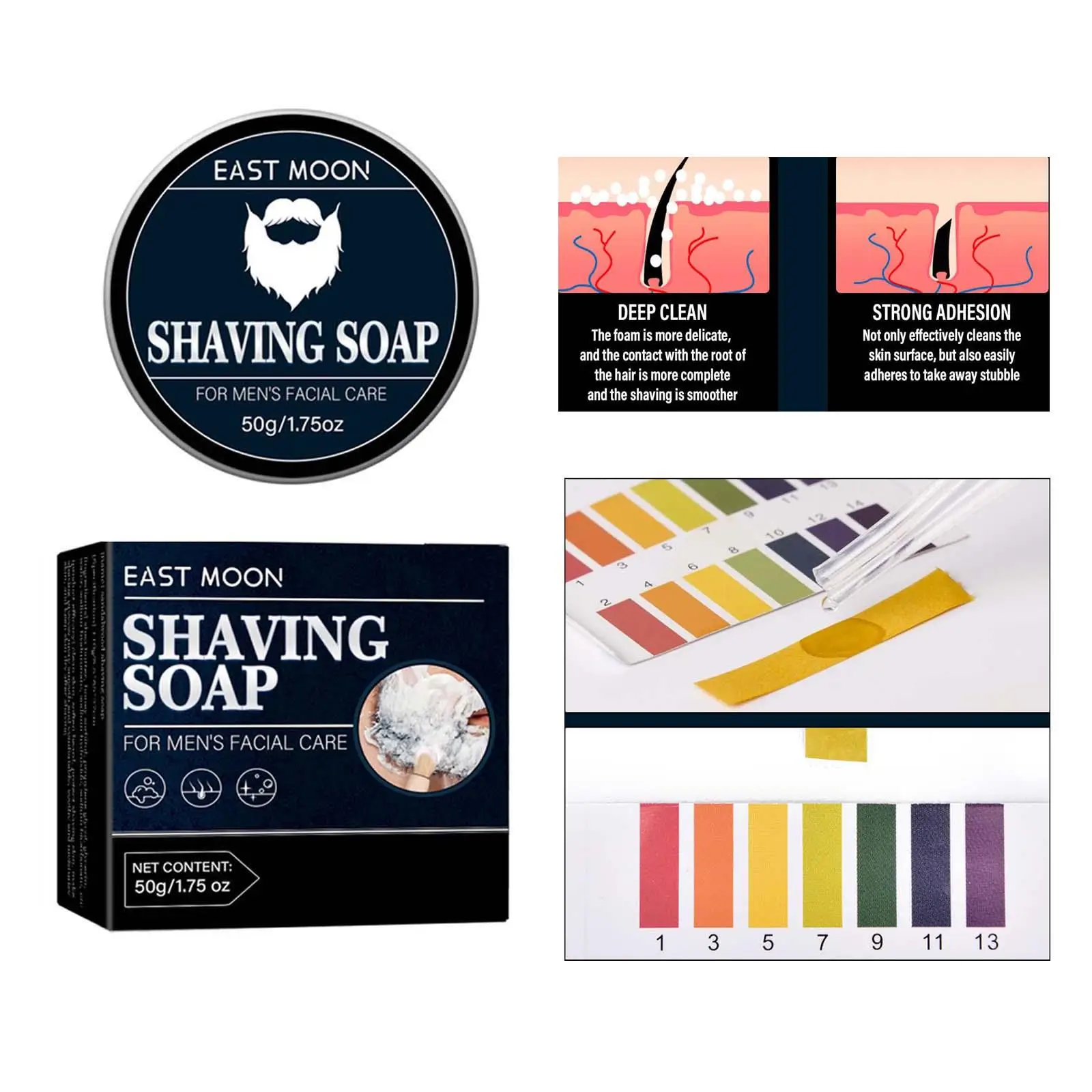 Shave Soap Comfortable Foaming Luxury Smooth Shaving Cream for Home Salon Barber