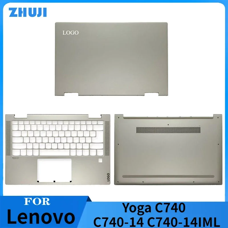 Novo laptop caso para lenovo yoga c740 C740-14 C740-14IML tela do portátil lcd capa traseira/reposamanos/capa inferior caso do computador ouro