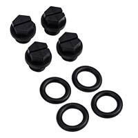 4 Pack Drain with Gaskets for Swimming Pool and Bathtub Maintenance Sturdy Plastic Construction for Long Lasting Use