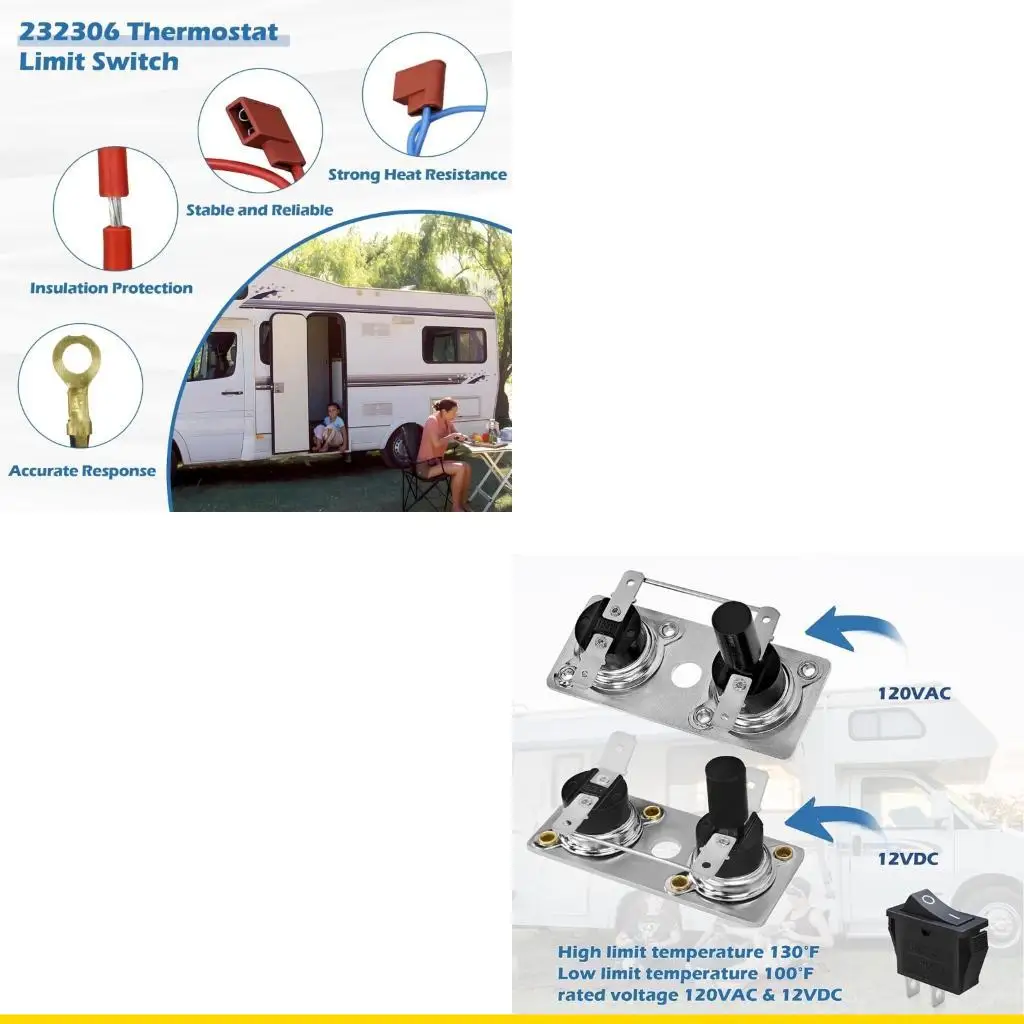 

SZCH Thermostat Limit Switches Easy Install Thermostat Switches 232306 & 232282 Simple Installation for Suburban SW Series