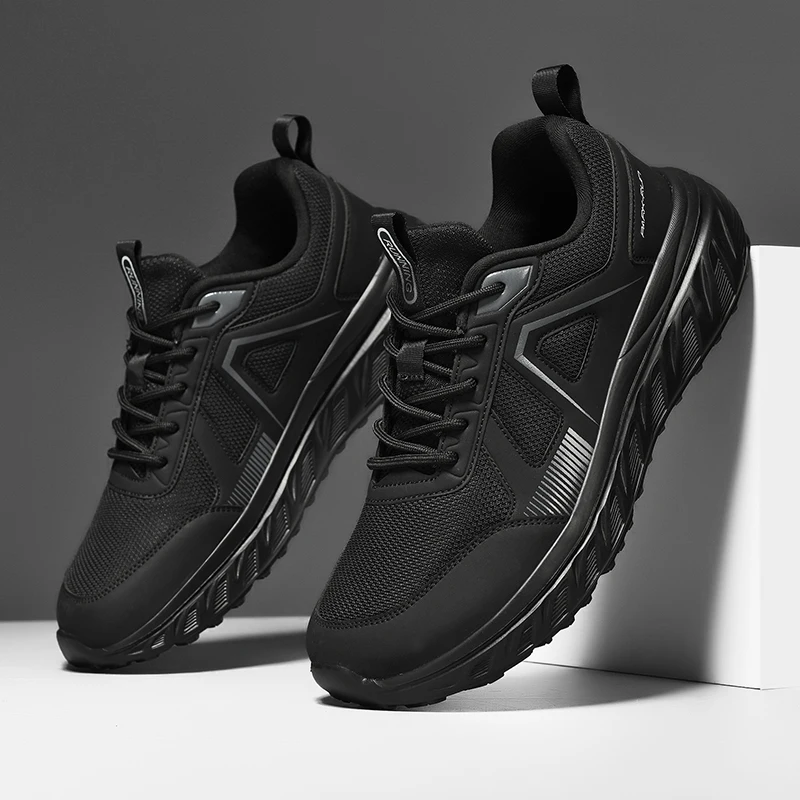 أحذية MAEDEF للرجال للمشي أحذية رياضية خفيفة الوزن ومسامية وغير قابلة للانزلاق ومريحة للتدريب الرياضي والمشي لمسافات طويلة للرجال