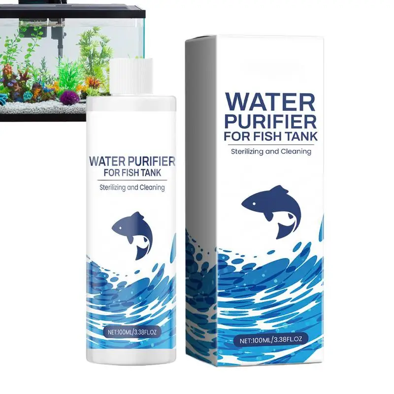 Water Clarifier For Fish Tank Mild Liquid Cleaner Water Clarifier Water Conditioner Long Lasting Effect For Freshwater &