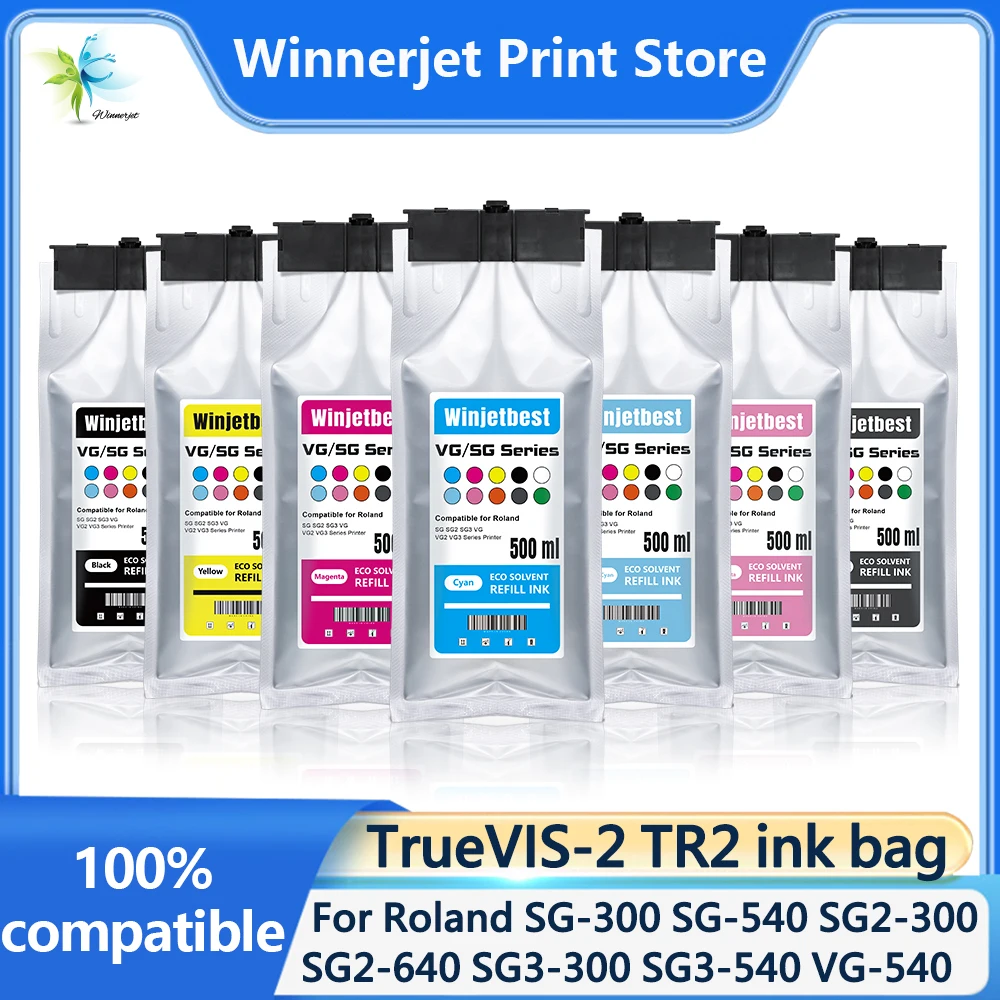 

TR2 ink bag with Eco-Solvent Ink with one time use chip for Roland SG-300 SG-540 SG2-300 SG2-540 SG2-640 printer