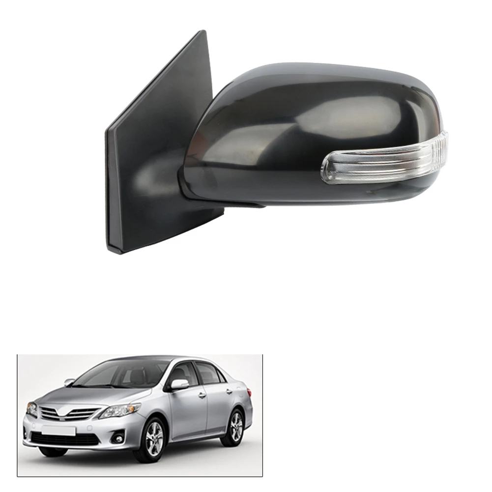 Folding Side Rear View Mirror For Toyota Corolla E150 2007 -2013 7PINS With LED Turn Signal