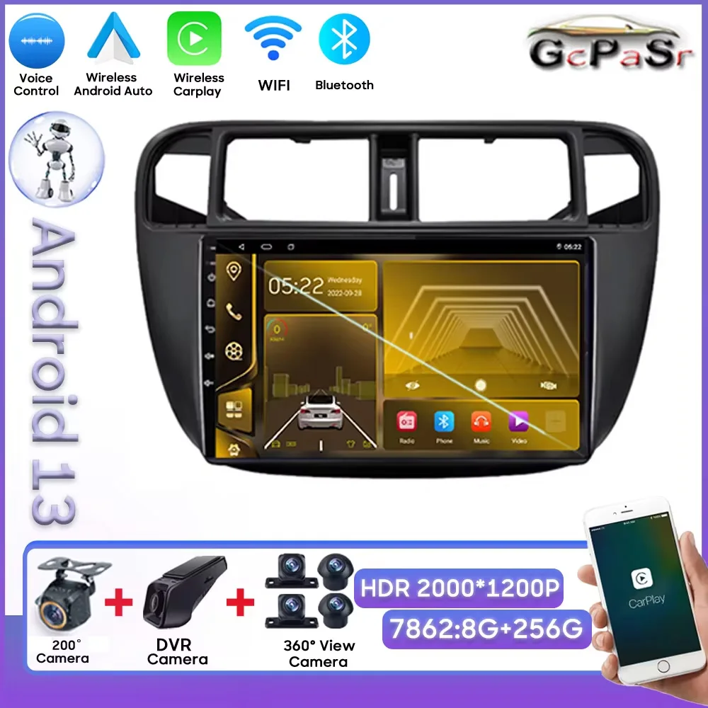 

Android 13 For Honda Civic EJ EK EM 1995-2001 Carplay Car Multimedia Player No 2din DVD Bluetooth Intelligent System Mirror Link