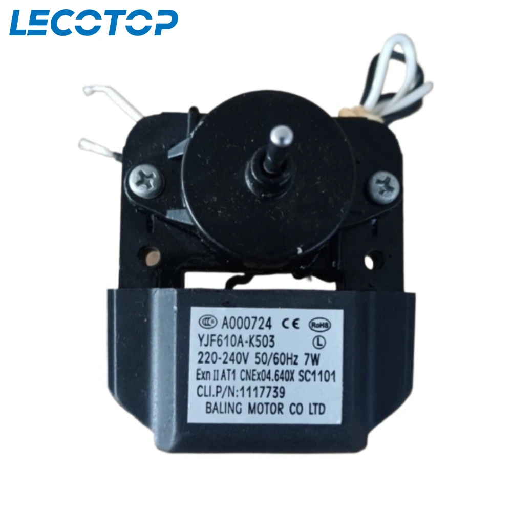 

New A000724 YJF610A-K503 Cooling Fan Motor For Wanbao Refrigerator Fridge Radiator Freezer Spare Parts