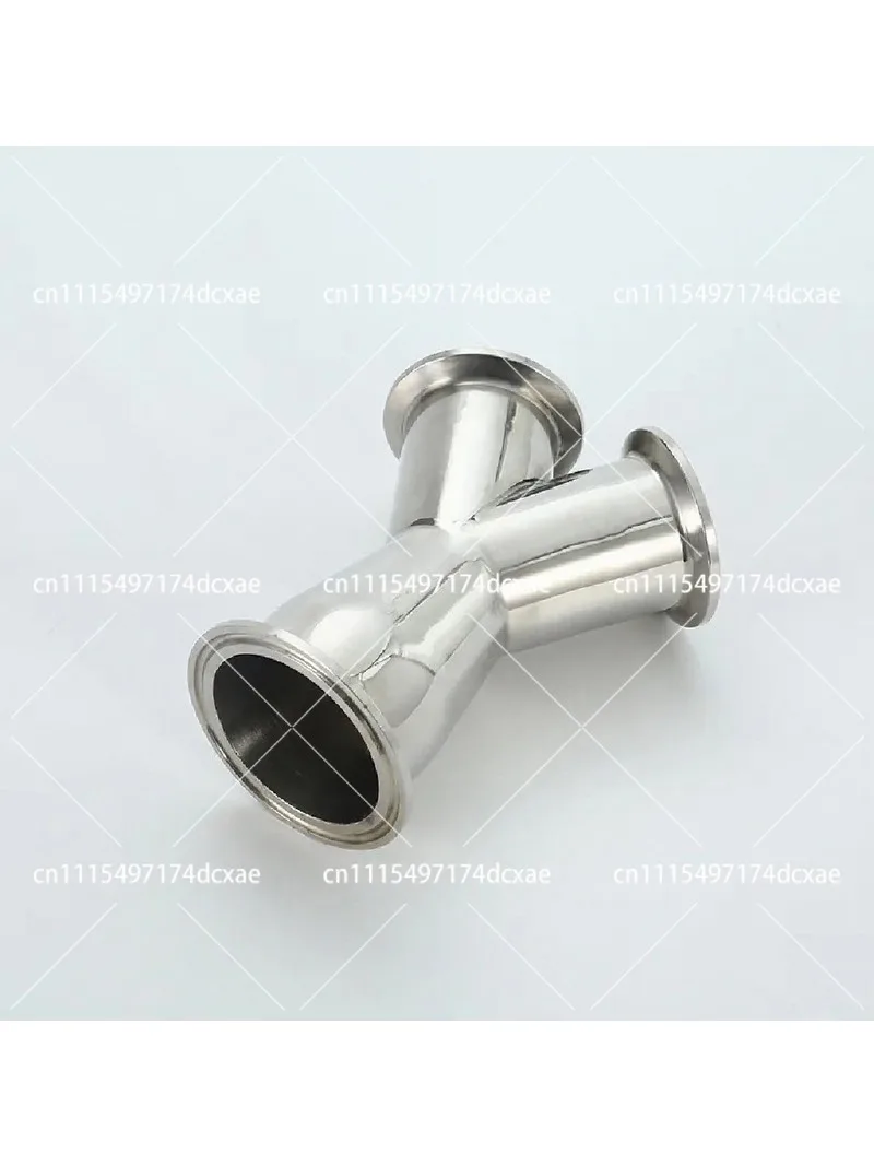 304 Stainless Steel Y-Type Tee Small Diameter Quick-Install Mirror Polished Pipe Fitting Corrosion Resistant Welding Connector