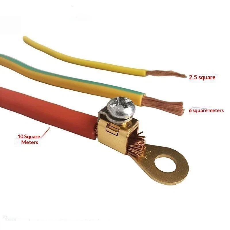 Brass Copper Wire Terminal Connectors High Conductivity Oxidation Resistant 1Pcs for Garden Lighting Wiring Setup