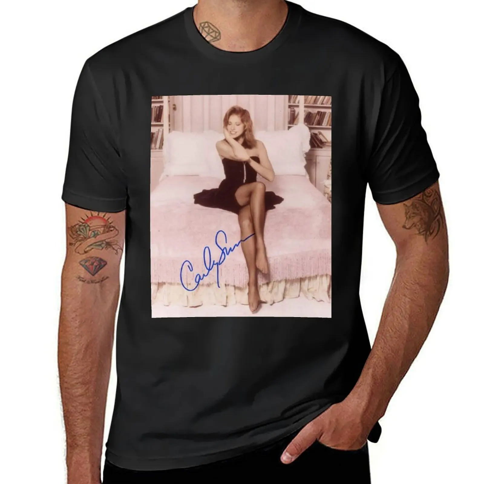 

Carly Simon Autograph T-Shirt customs design your own Aesthetic clothing men clothes