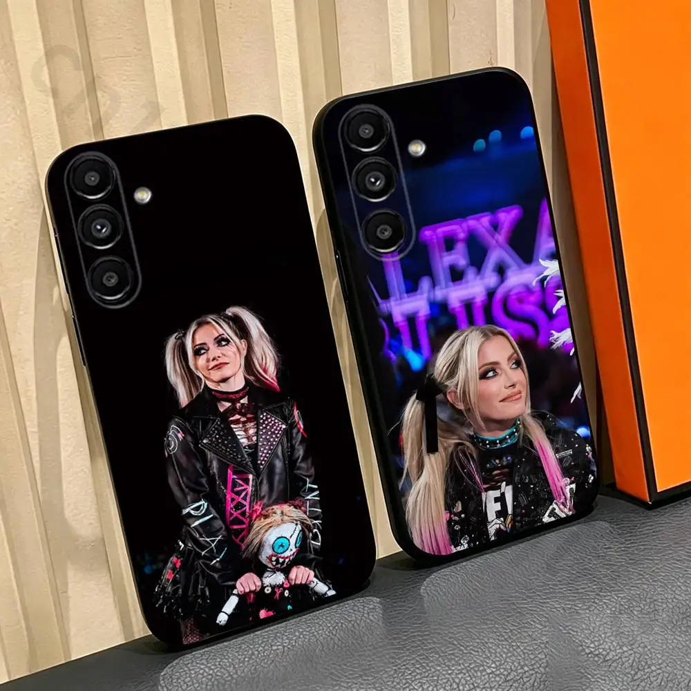 Coque de téléphone A-Alexa Bliss pour Samsung Galaxy A13,A21s,A22,A31,A32,A52,A53,A71,A80, coque noire souple
