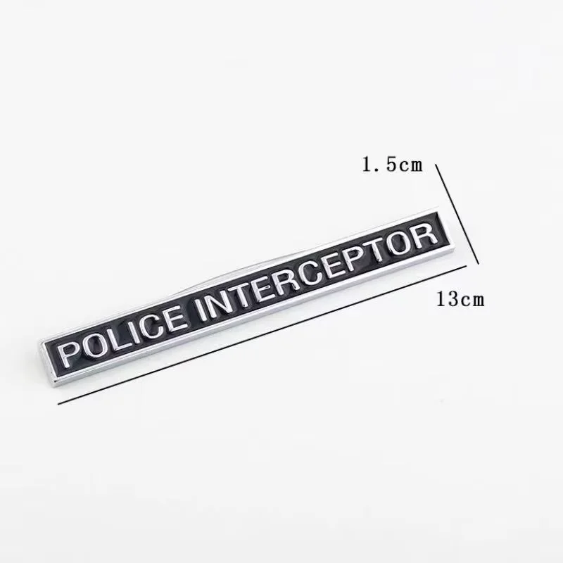 

Metal POLICE INTERCEPTOR Pirate VXR Auto Sticker Emblem Badge Logo