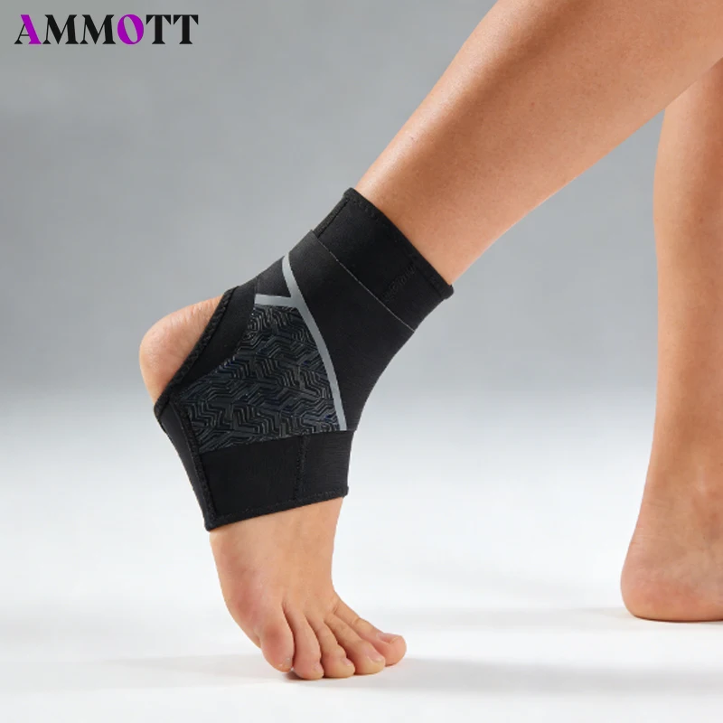 

1 шт. Регулируемый компрессионный бандаж для стопы и голеностопа, эластичный фиксатор для облегчения состояния при плантарном фасциите и ахиллово-сухожильном тендините