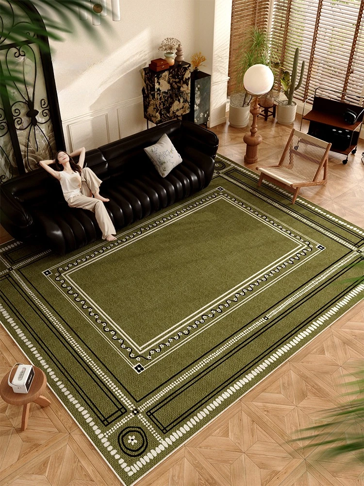 

Luxurious Geometric Artistic Carpet Trendy Stripes Large Size Living Room Carpets Easy Clean Bedroom Rug Easy Care Balcony Rugs