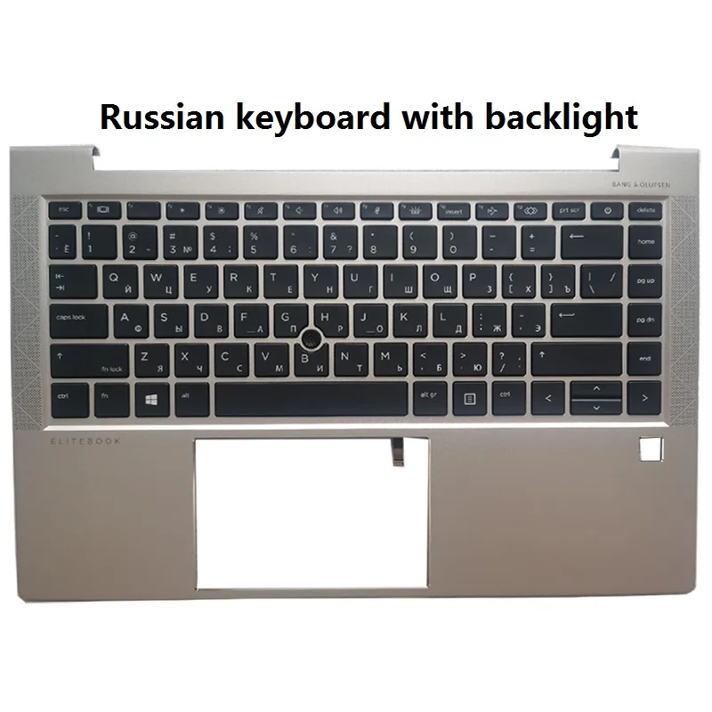 Russisch/US/UK/Latein/Spanisch Laptop-Tastatur für HP EliteBook 840 G8 745 845 G7 M07090-001 M36312-001 mit oberer Abdeckung der Handballenauflage