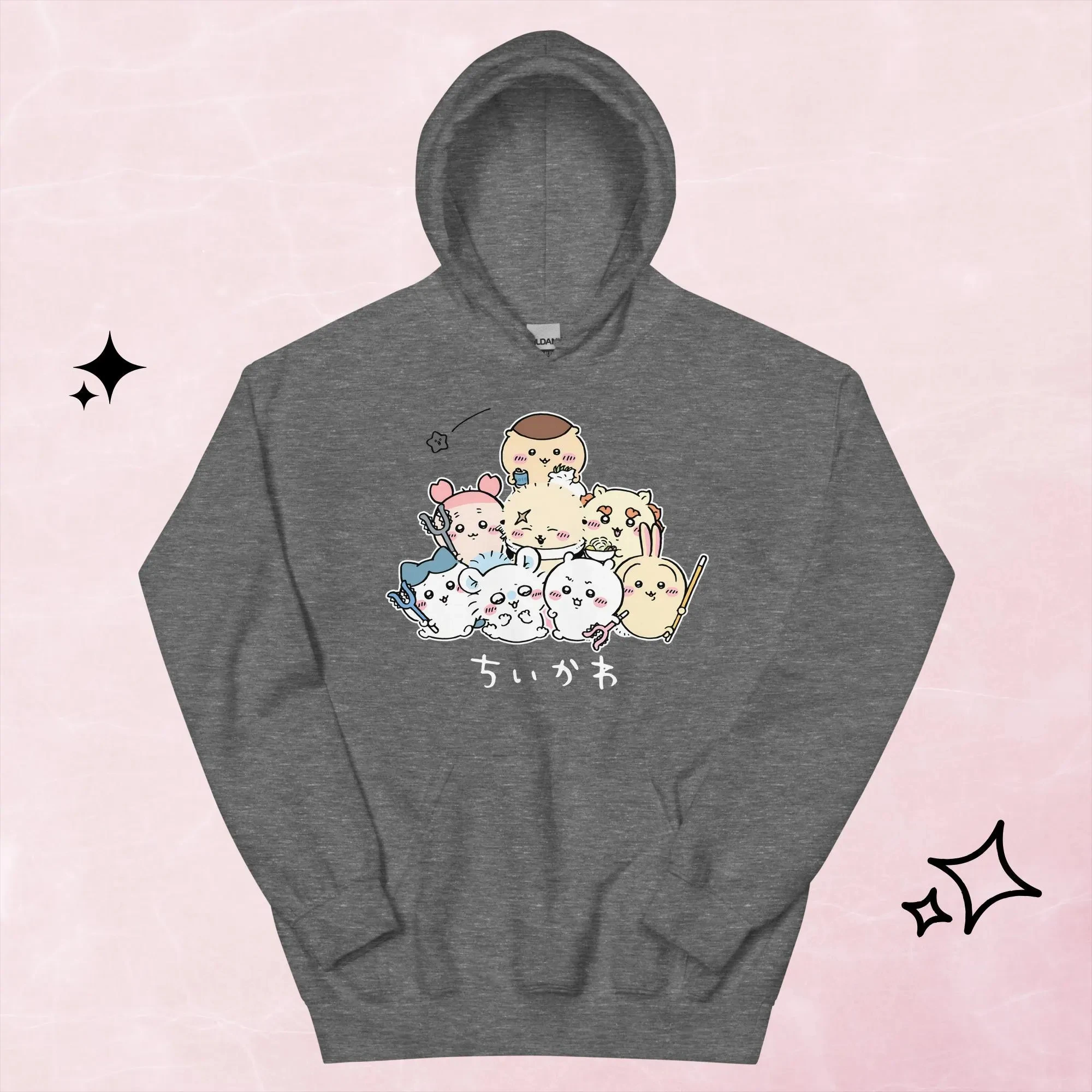 Everyday Working Kurimanju Hoodie - Chiikawa, Cute Kawaii Anime Pullover, Cartoon Character Sweatshirt, Unisex Fan Gift