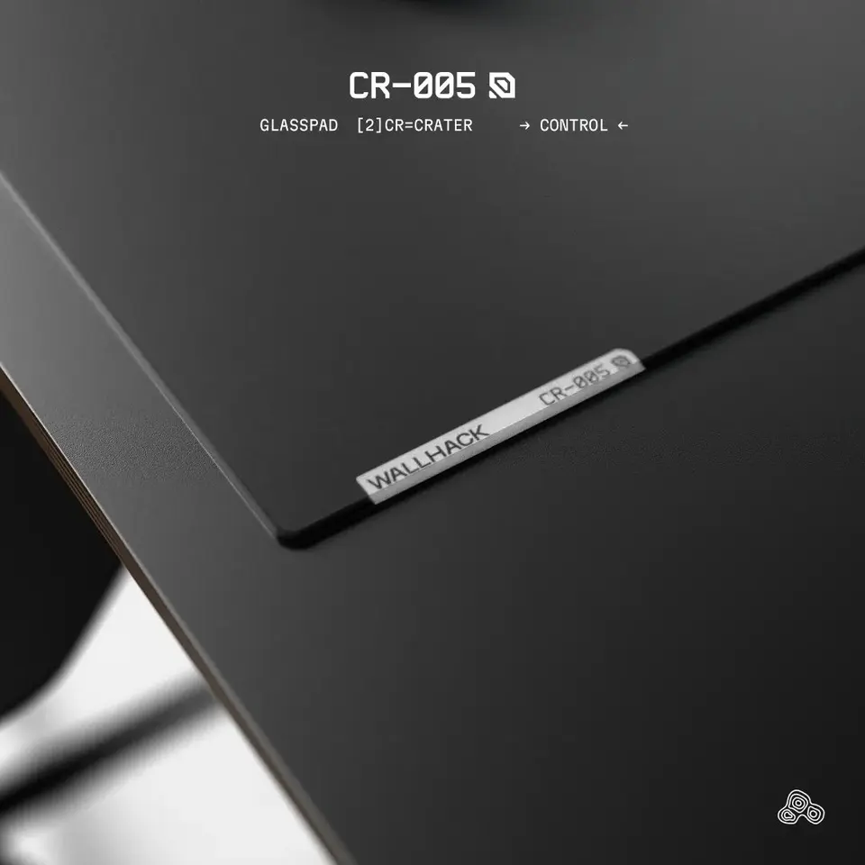 WALLHACK CR-005 Glass Gaming Mouse Pad 3mm 2.5D Copy Reproduced