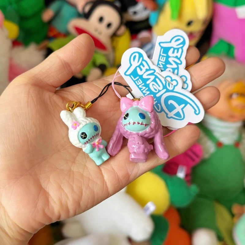 لعبة ديزني سكرمپ ستيتش القبيحة ولطيفة على شكل دمية سلسلة مفاتيح فتاة حلوة قطيفة سلسلة هواتف محمولة لعبة هدية عيد ميلاد لصديق