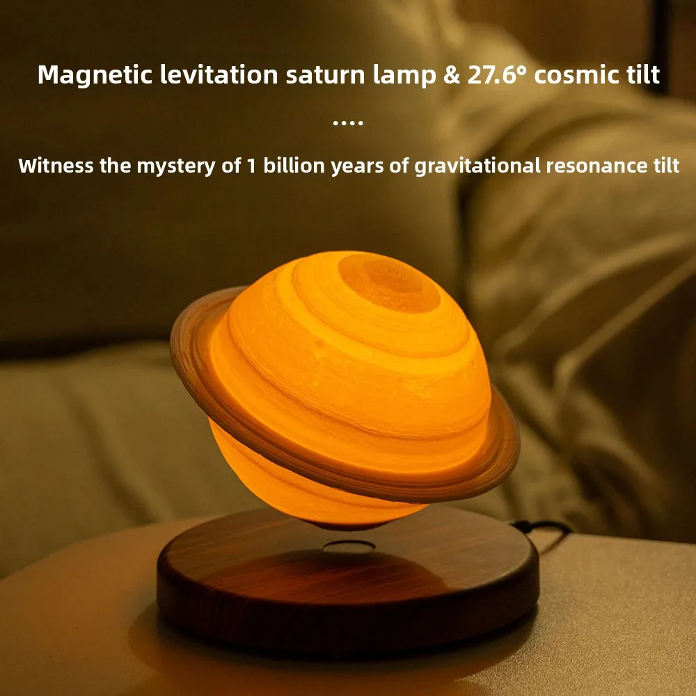 Maglev Moon Saturn Light Atmosphere 3D Printing Moon Maglev Saturn Smart Night Light