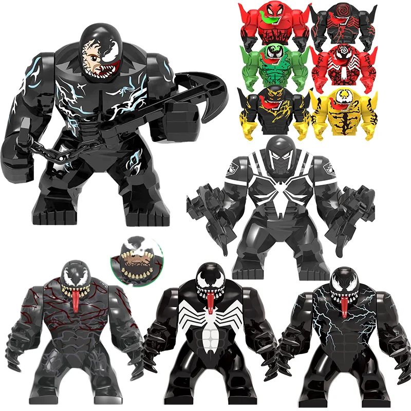 Marvel Brick Venom Massacre Riot Assembly Building Blocks Mobile Dolls Puzzle Children's Toys Christmas Birthday Gift