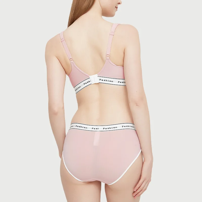 Women Seamless sports bra set wireless breathable letter design A B C 70 75 80 85 90