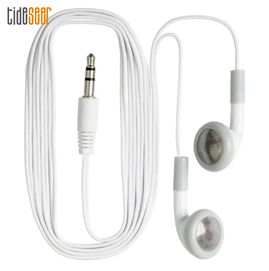 

3000pcs Cheapest Headphones White 3.5mm Wired Earphones In Ear Earbuds Disposable Music Headset For Phone MP3 for School Gift