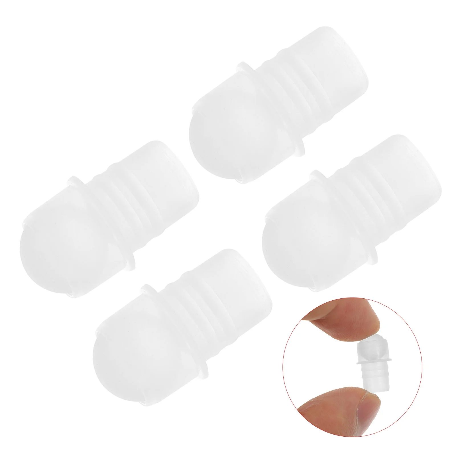 50 Pcs Perfume Bottles Transparent Glass Ball Roller Inserts Dispenser Bearing Replacement Balls White Travel