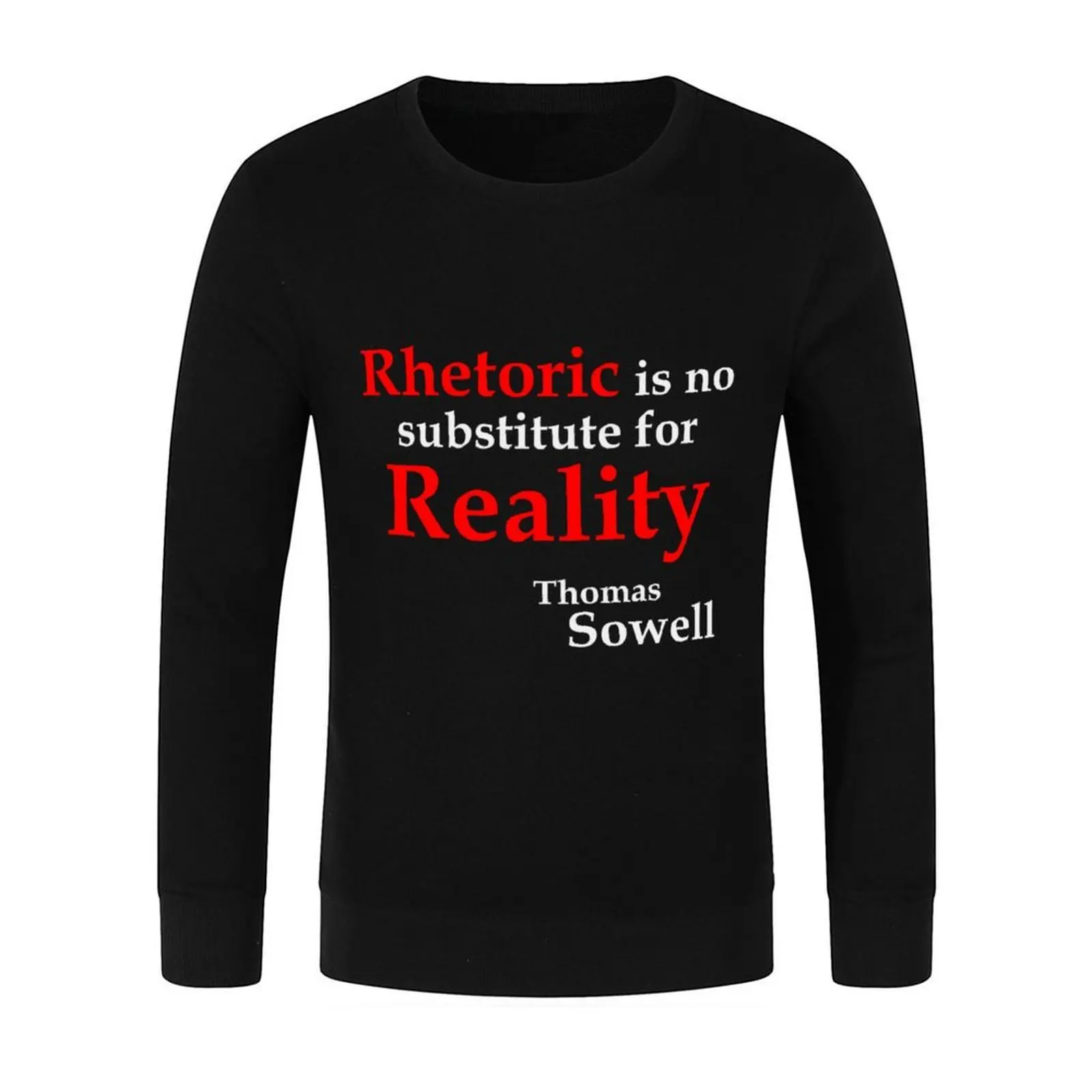 Rhetoric ليس بديلًا... (BlackT) بلوفر رجالي ملابس جرافيك تي شيرت رجالي يرتدين ملابس رجالية سويت شيرت #2