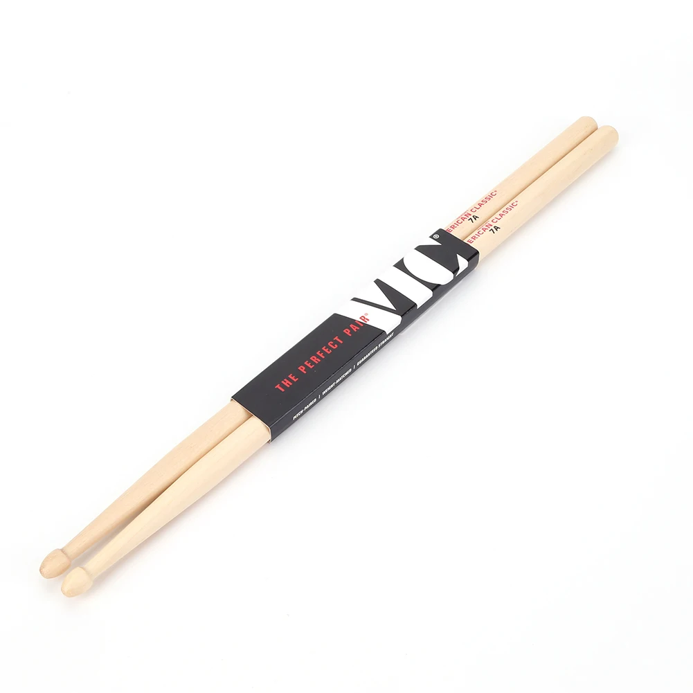 1 Pair 5A/7A Drumsticks Mallets Jazz Drum Sticks Percussion Consistent Weight and Pitch American Hickory Classic Drum Sticks