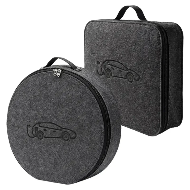 New Energy Vehicle Charging Gun Storage Bag Portable EV Charger Cable Bag Waterproof Auto EV Charging Jumper Storage Bag