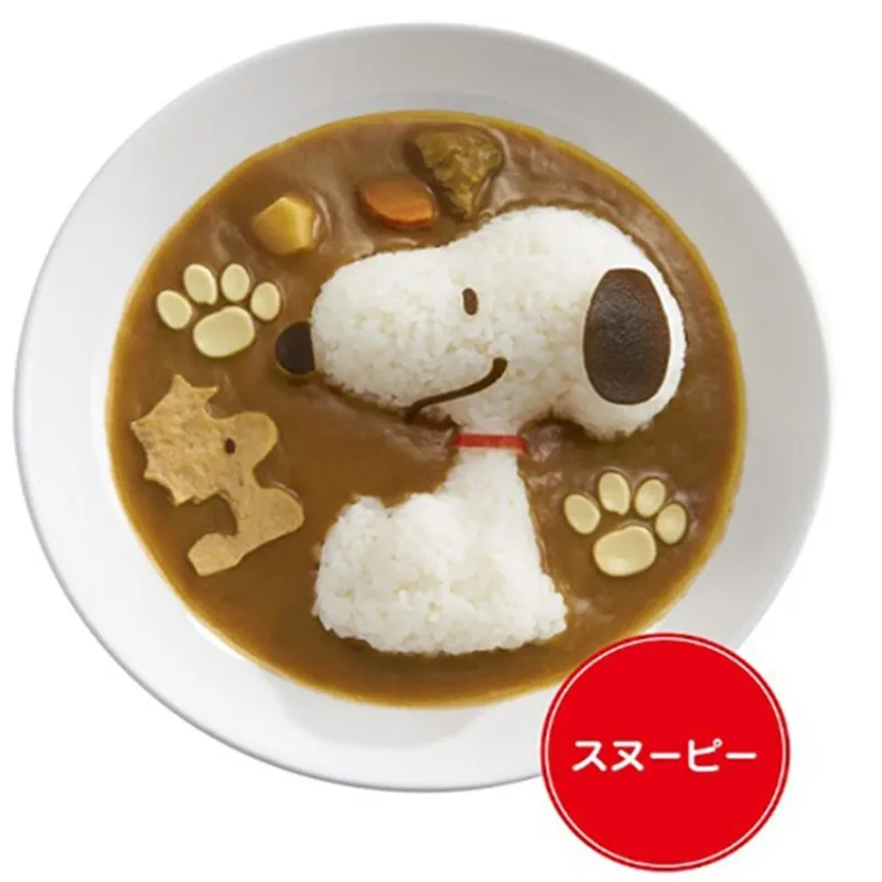 แม่พิมพ์ข้าวปั้นรูปตัวการ์ตูนสุดสร้างสรรค์ของตกแต่งอาหารรูปการ์ตูนน่ารักแบบทำมือสำหรับเด็กๆแม่พิมพ์ทำอาหารทำซูชิโอนิกิริ