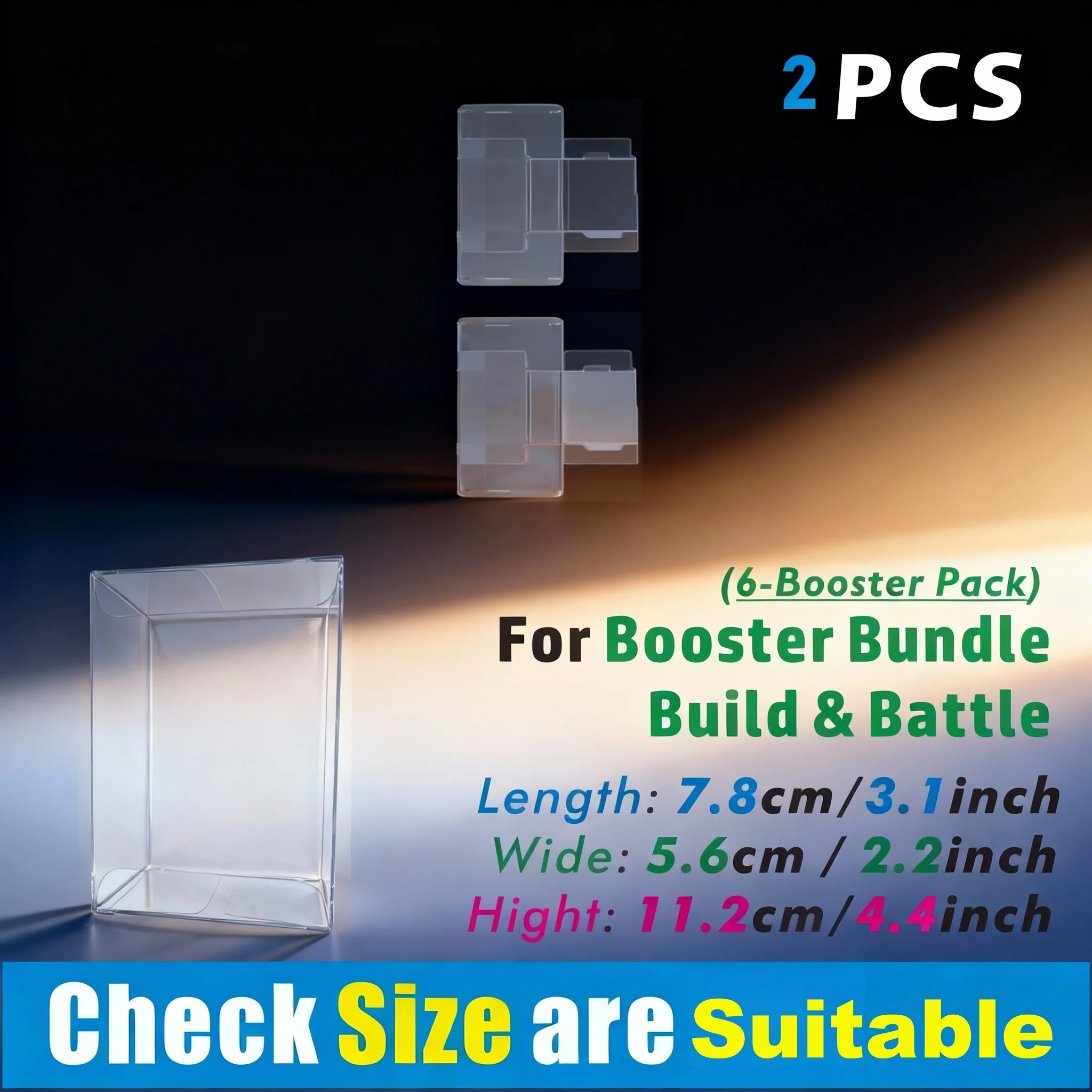 Upgraded Card Storage Box, PET Clear Protective Sleeve, Durable Organizer for Standard Cards