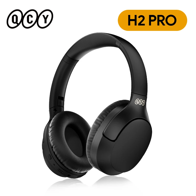 QCY H2 Pro Wireless Headphones Bluetooth 5.3 Earphones BASS Mode HIFI 3D Stereo Dual Connect Over the Ear Gaming Headset 70Hrs