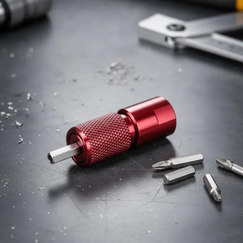 [J] 1Pcs Pocket Tool Converters Compacted Fast Release M10 To 6.35mm Hexagon Shanks Fast Change Adapter Accessories