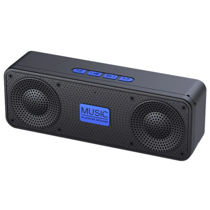 Radio FM portátil inalámbrico Bluetooth 5,0 TWS altavoz Mini reproductor de música MP3 compatible con tarjeta TF disco U Radio de carga USB-A YDH