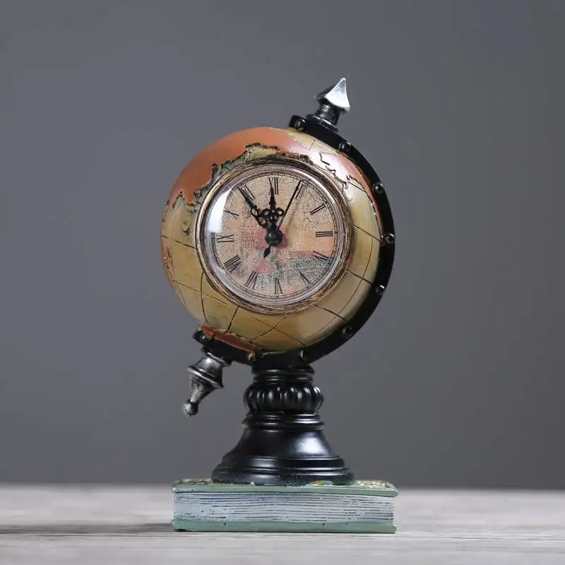 

Industrial Style Retro Creative Earth Instrument Clock Ornaments